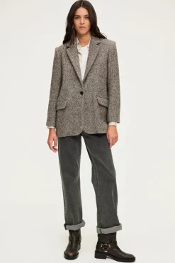 Blazer à rayures obliques - MAZARINE | Pablo Cheap