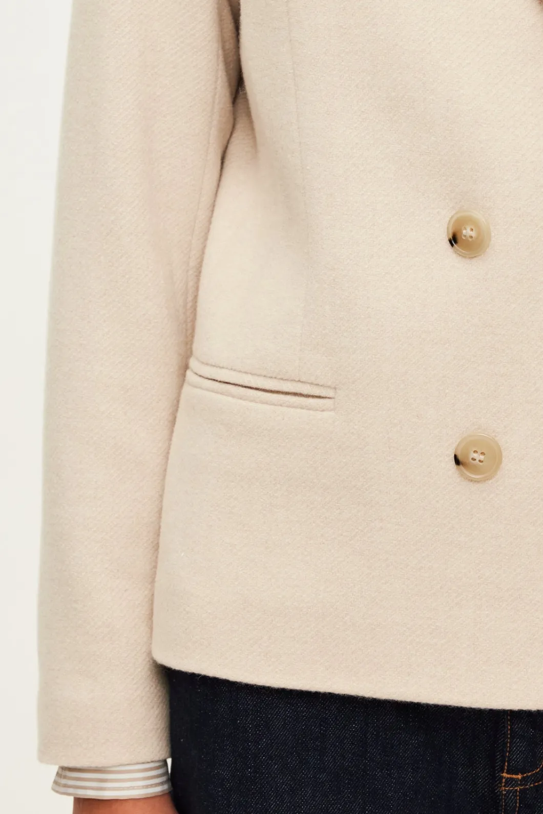 Blazer croisé écru - MAGALIE | Pablo New