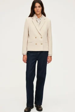 Blazer croisé écru - MAGALIE | Pablo New