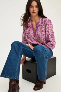 Blouse fluide imprimée – BERNADINE | Pablo New