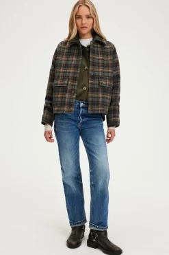 Blouson à carreaux en laine - MARELLE | Pablo Cheap