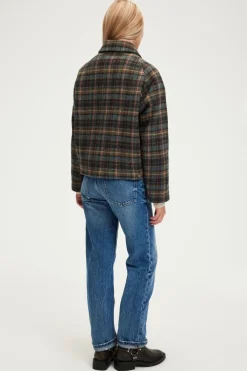 Blouson à carreaux en laine - MARELLE | Pablo Cheap