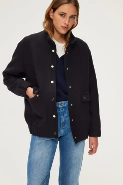Blouson à col montant en laine - MATTEA | Pablo Outlet