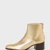 Boots dées à talon en cuir - AXEL | Pablo Store