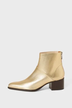 Boots dées à talon en cuir - AXEL | Pablo Store