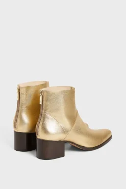 Boots dées à talon en cuir - AXEL | Pablo Store