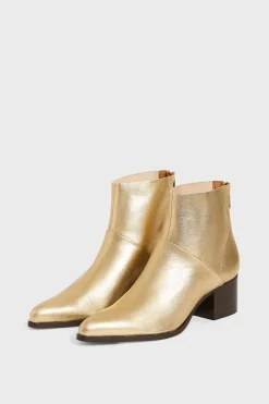 Boots dées à talon en cuir - AXEL | Pablo Store