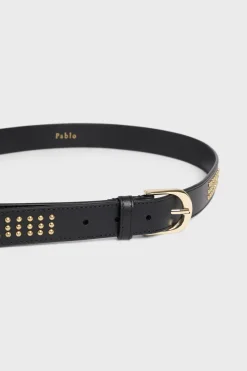 Ceinture en cuir avec studs - MIA | Pablo New