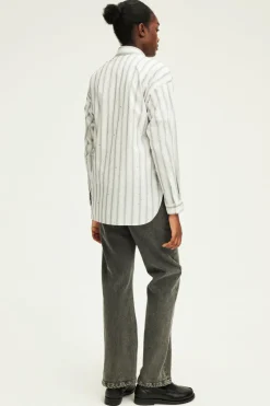 Chemise à rayures et strass - BENOITE | Pablo Sale
