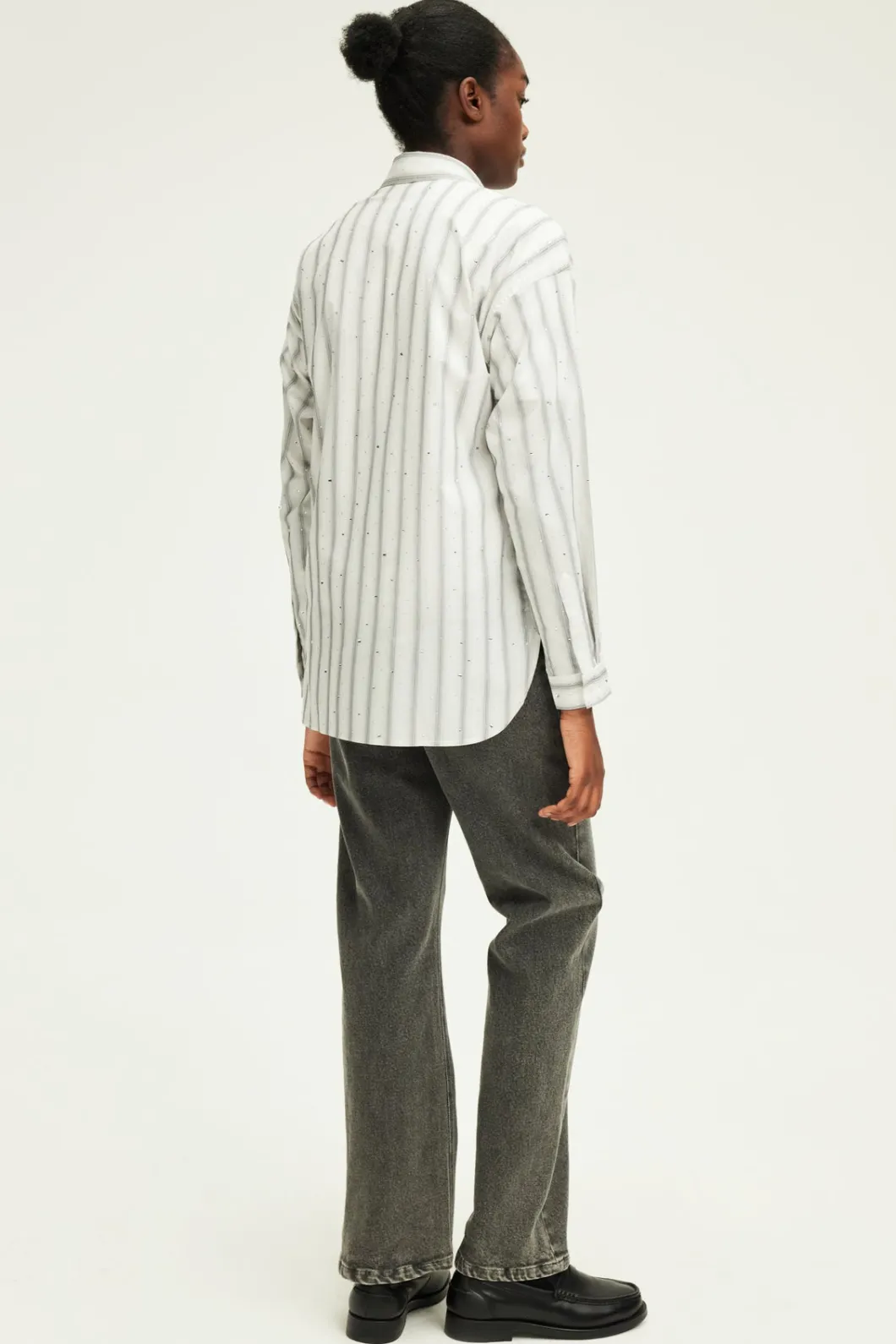 Chemise à rayures et strass - BENOITE | Pablo Sale