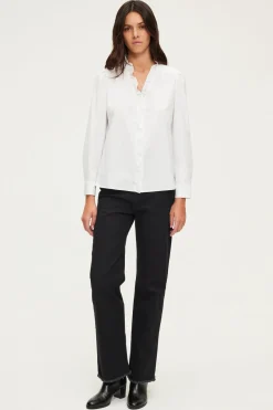 Chemise en popeline de coton et volants - CALLISTO | Pablo Cheap