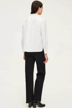 Chemise en popeline de coton et volants - CALLISTO | Pablo Cheap