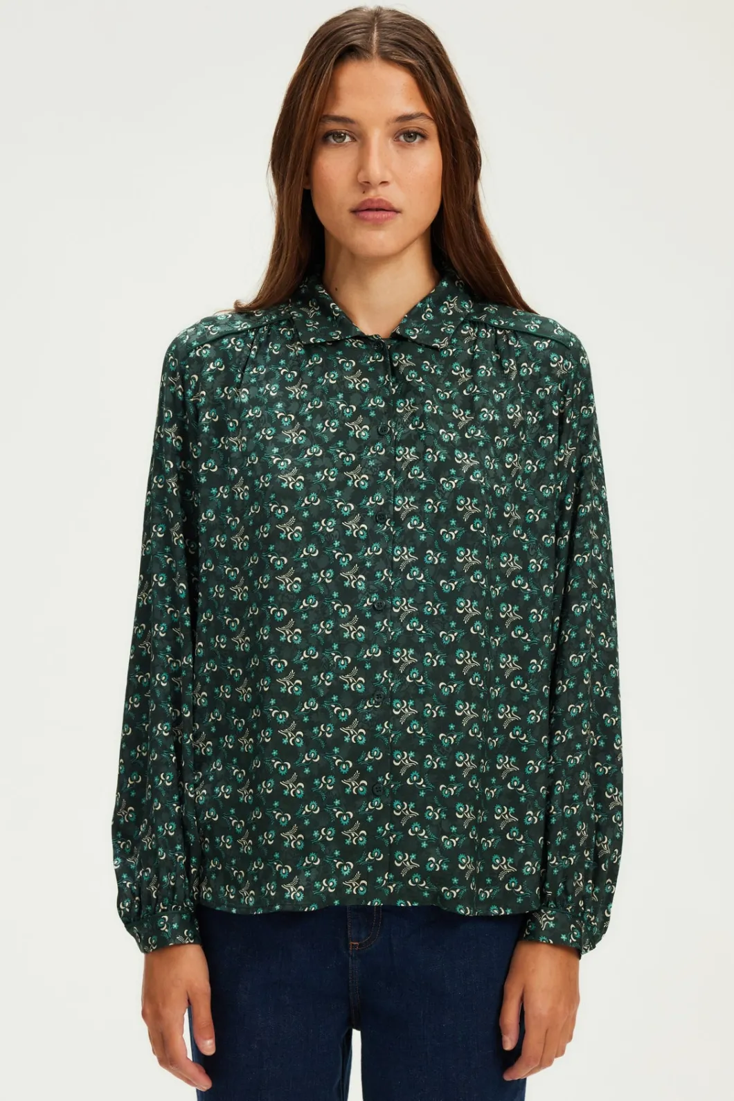 Chemise imprimée et jacquard - BERNY | Pablo Online
