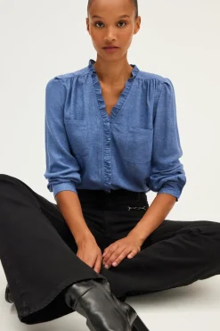 Chemise lurex à volants - BERWYN | Pablo Clearance