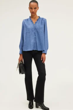 Chemise lurex à volants - BERWYN | Pablo Clearance