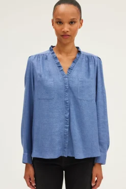 Chemise lurex à volants - BERWYN | Pablo Clearance