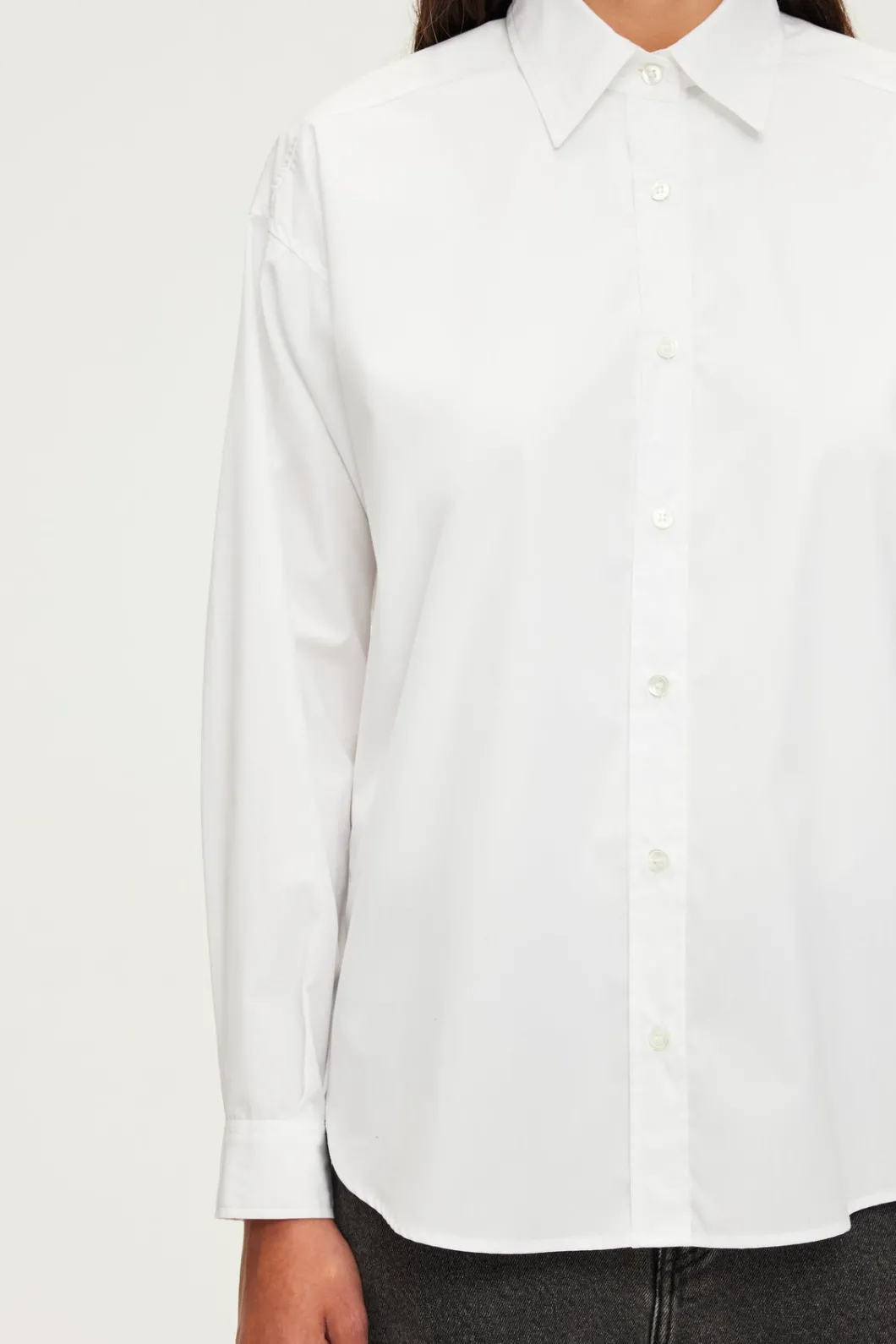 Chemise unie en coton - ANNABELLE | Pablo Online