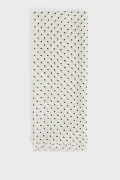 Echarpe à pois en laine et modal - DANAE | Pablo Clearance