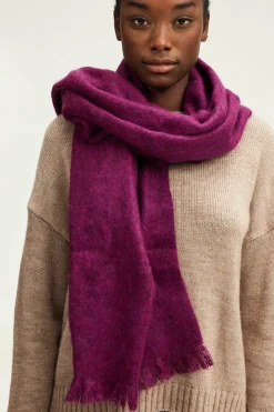 Echarpe unie en mohair mélangé - DELILA | Pablo New