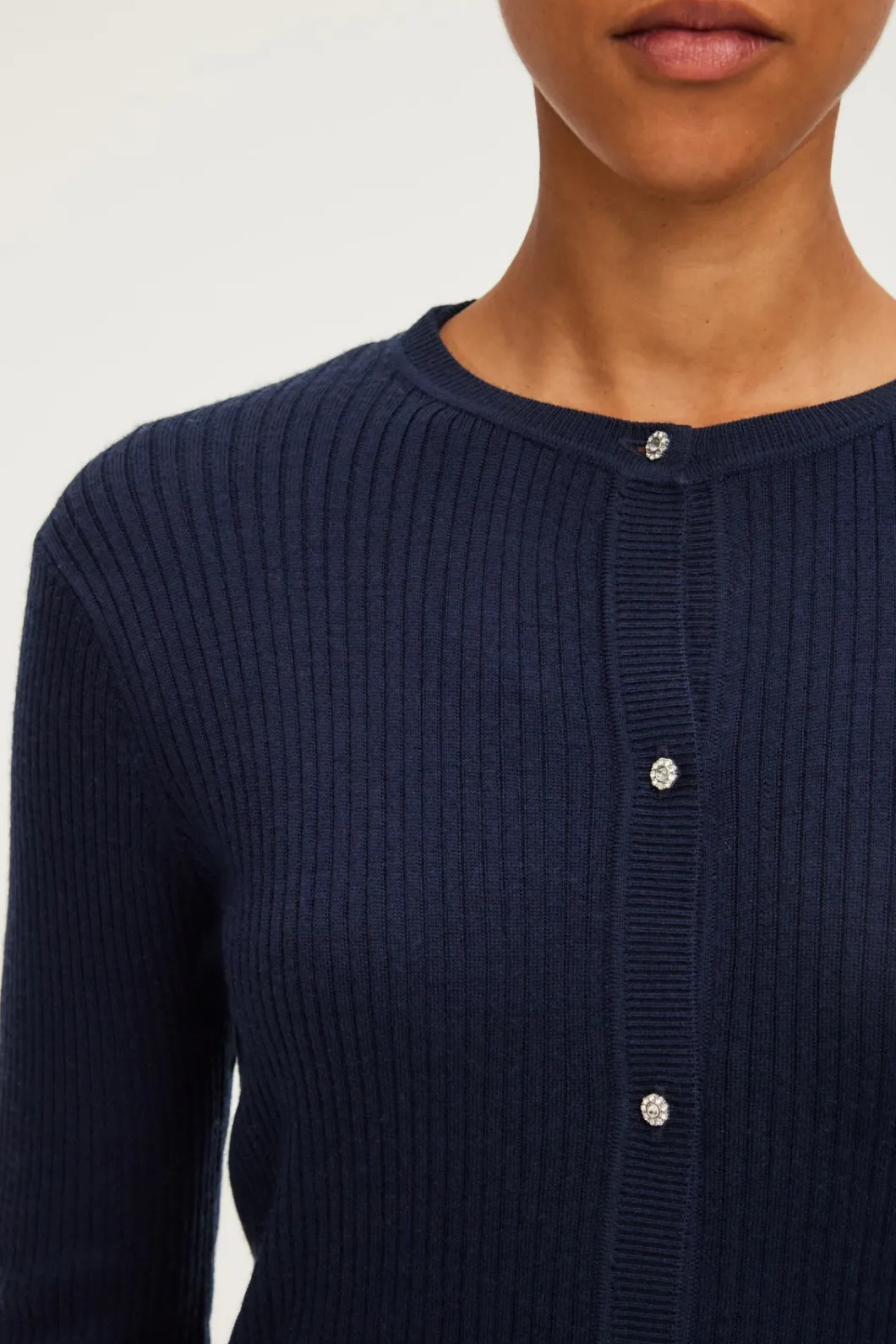 Gilet à côtes et strass - JAZIA | Pablo Discount
