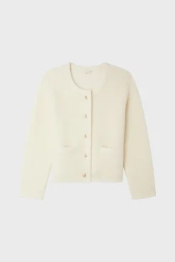 Gilet écru à boutons dorés - JOURDIE | Pablo Best Sale
