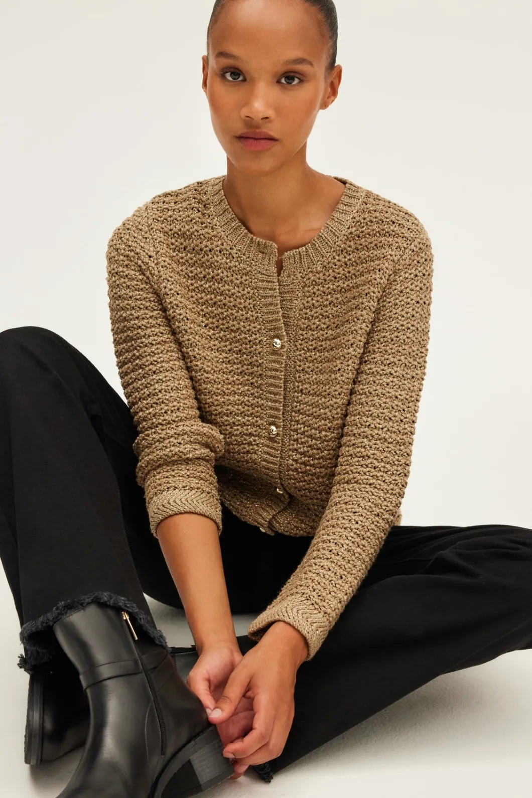 Gilet en maille dée - JOEY | Pablo Store