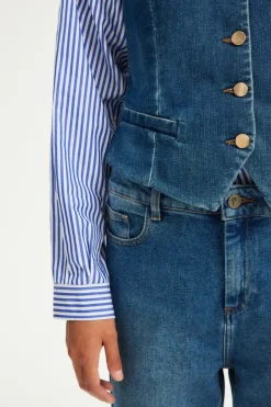 Gilet sans manches en denim - BELLAMY | Pablo Outlet