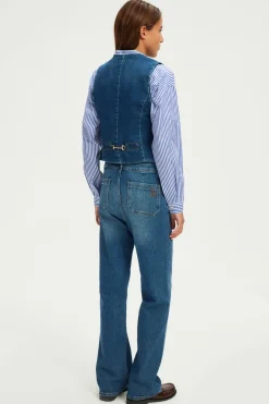 Gilet sans manches en denim - BELLAMY | Pablo Outlet