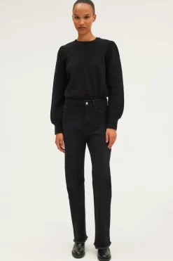 Jean droit à franges - NOREEN | Pablo Flash Sale