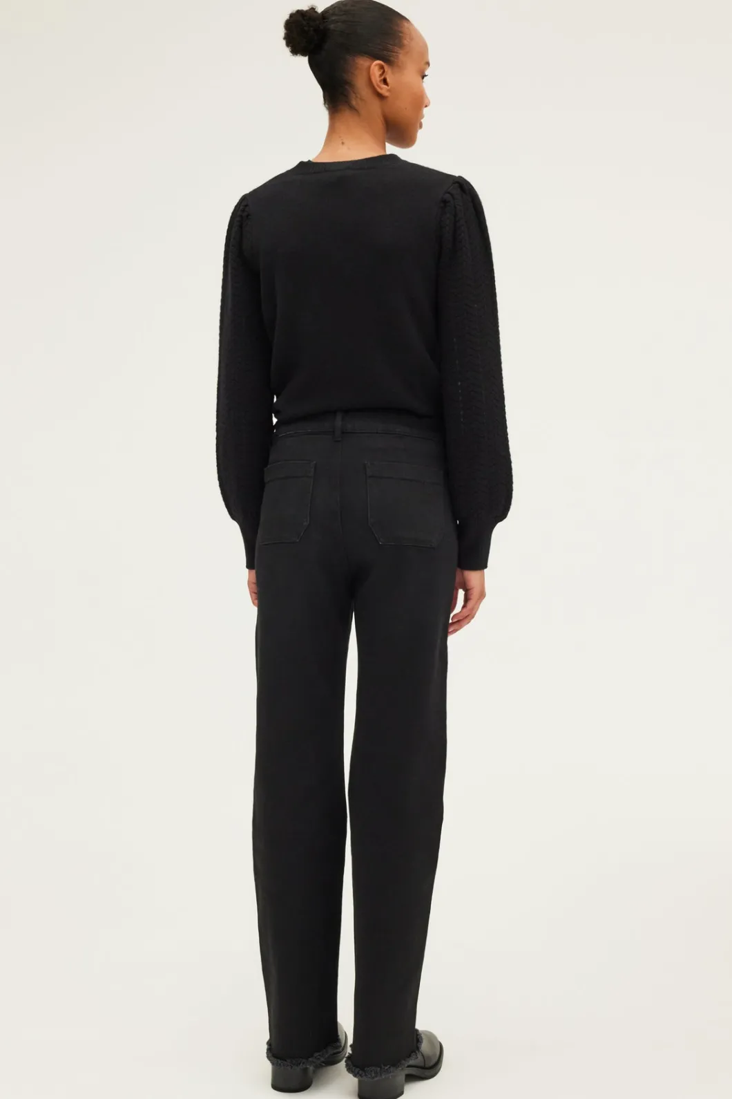 Jean droit à franges - NOREEN | Pablo Flash Sale