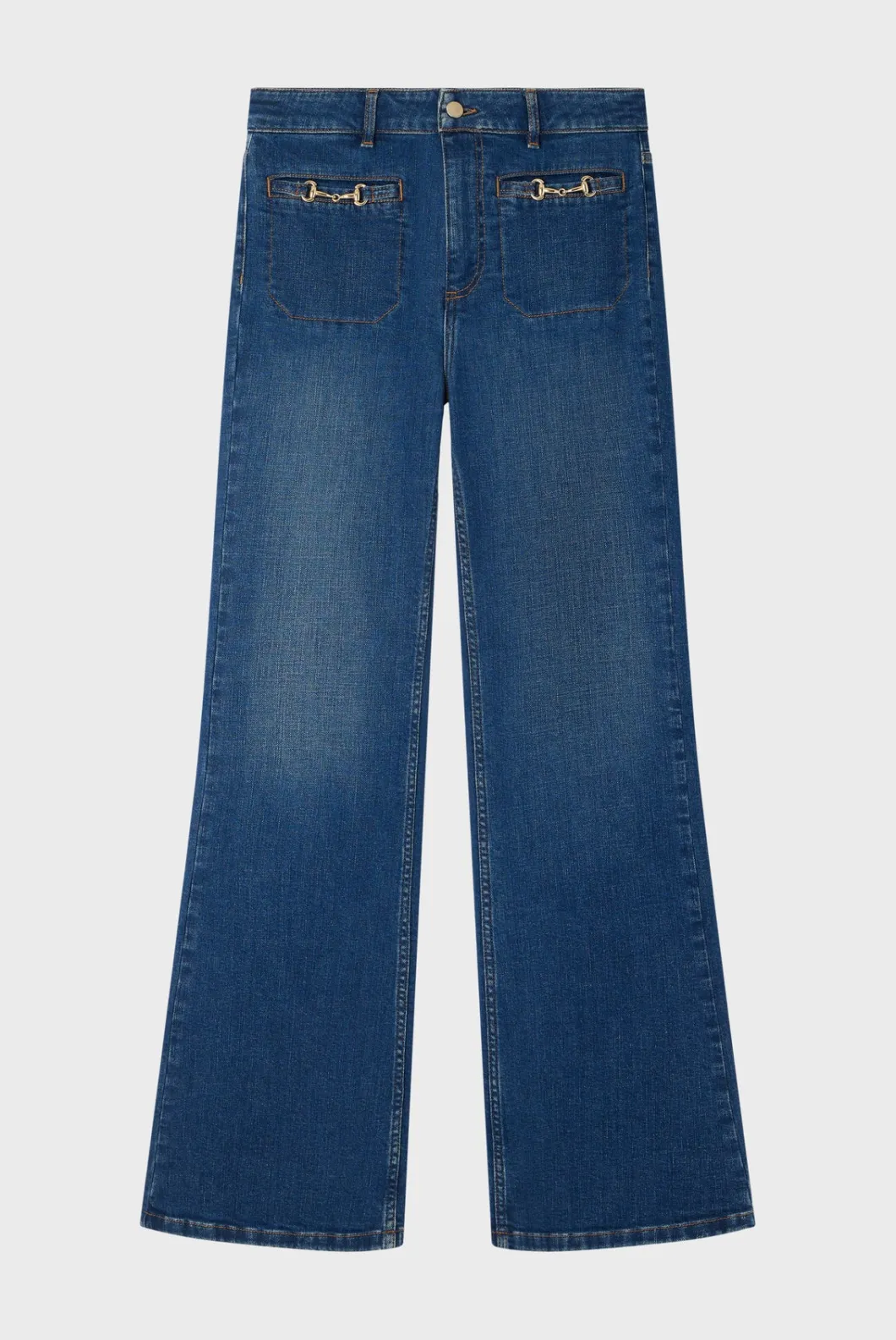 Jean flare brut à boucles - CLAUDETTE | Pablo Best