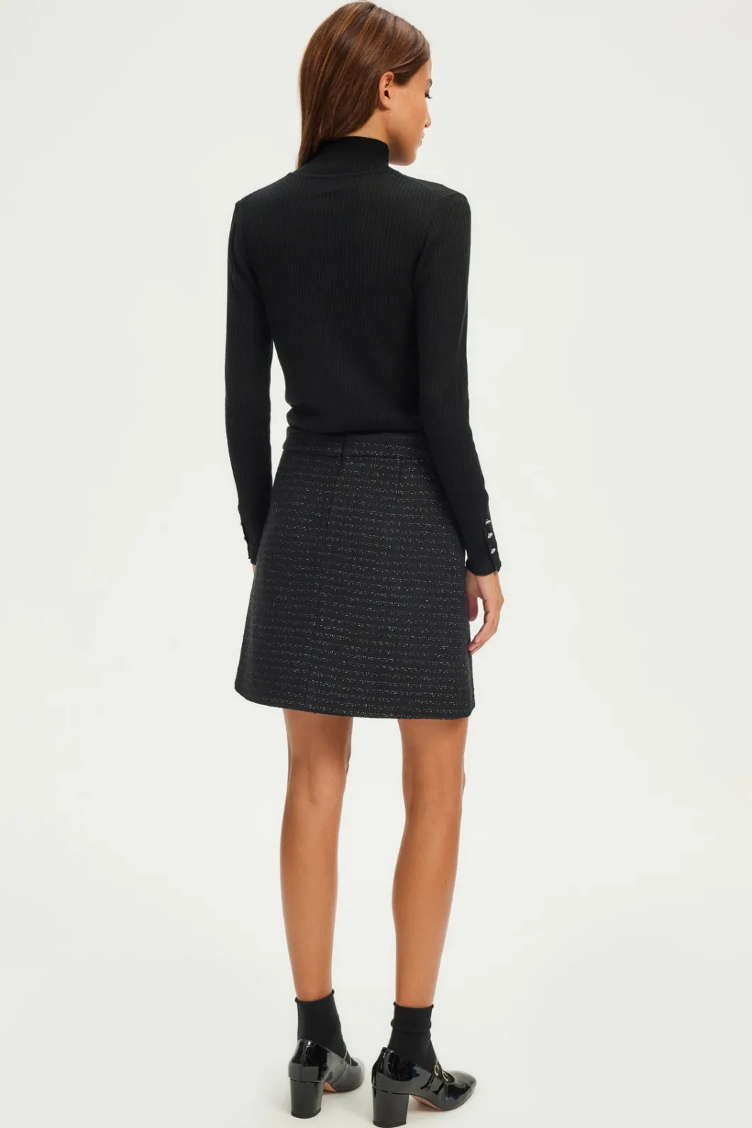 Jupe courte en tweed et lurex - CAMILLETTE | Pablo Clearance