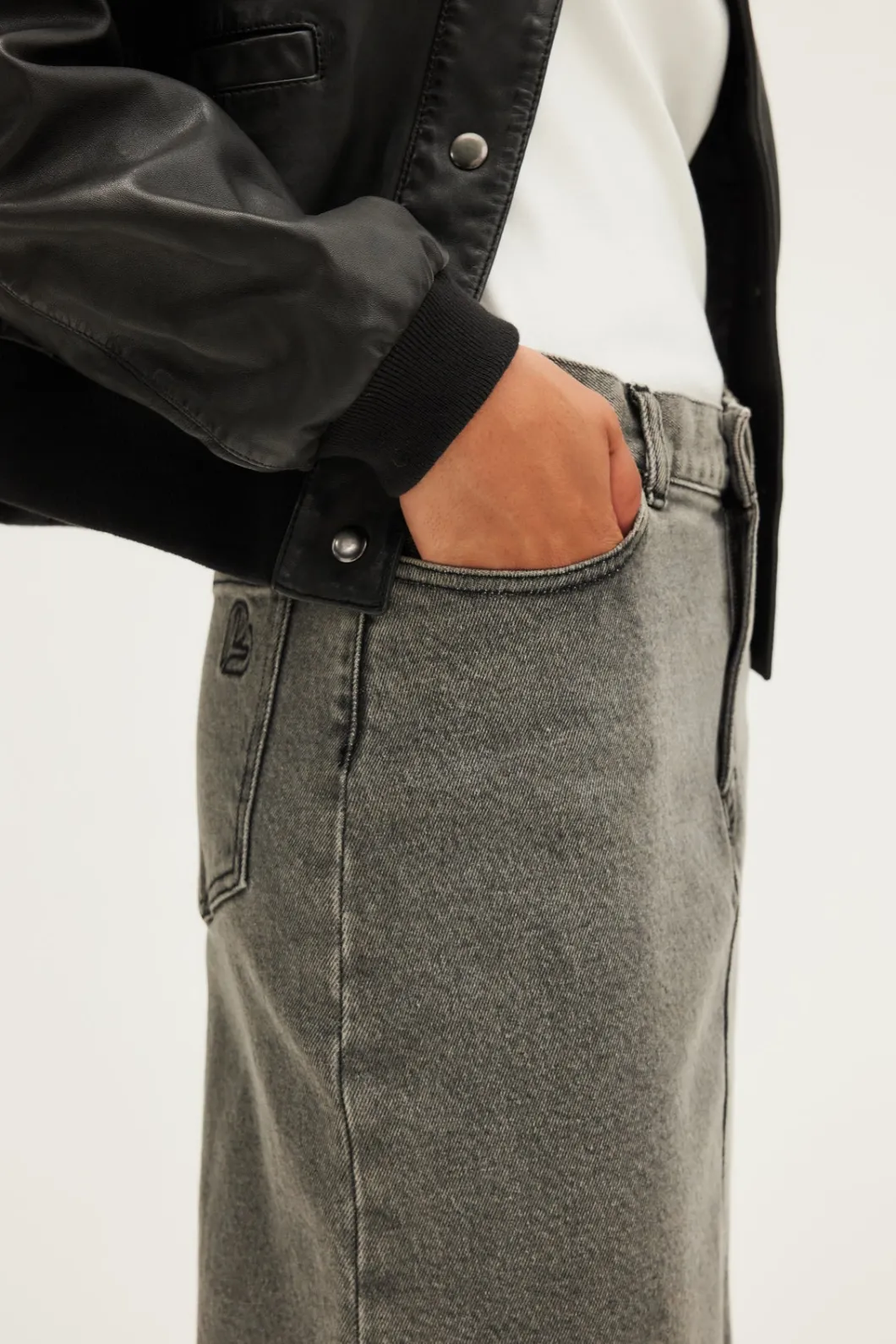 Jupe midi en denim - CLAUDIA | Pablo Cheap