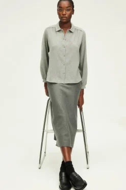 Jupe midi en flanelle - COPELIA | Pablo Cheap