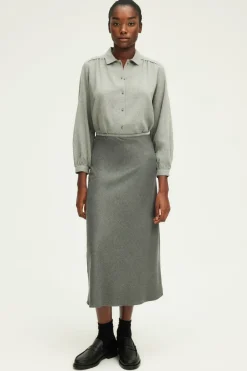 Jupe midi en flanelle - COPELIA | Pablo Cheap
