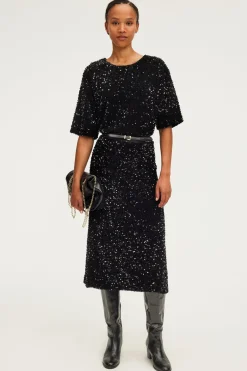 Jupe mi-longue à sequins s - CLELIE | Pablo Best Sale