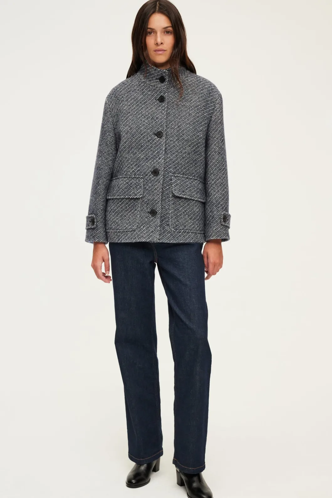 Manteau court à col montant - LYSIANE | Pablo Cheap