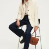 Manteau court écru - LUCIENNE | Pablo Online