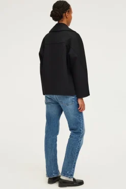 Manteau court en laine double face - LORLINE | Pablo Sale