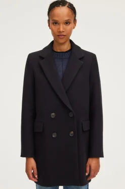 Manteau droit à boutonnage croisé - LIANE | Pablo Online