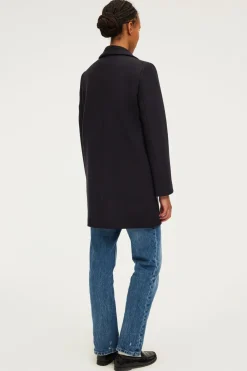 Manteau droit à boutonnage croisé - LIANE | Pablo Online