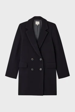 Manteau droit à boutonnage croisé - LIANE | Pablo Online