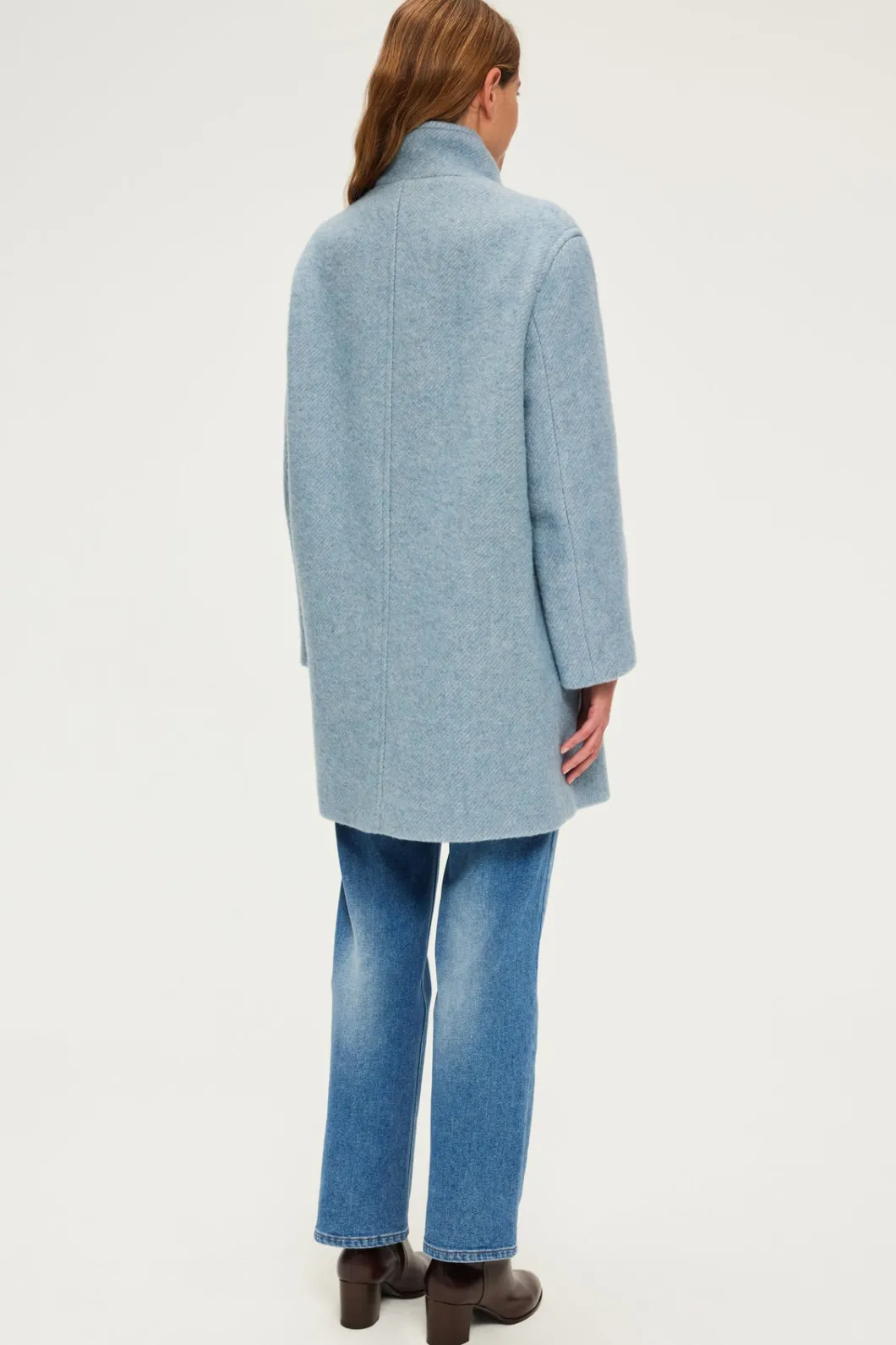 Manteau droit en laine vierge - LEONA | Pablo Online