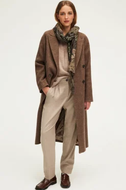 Manteau long à chevrons - LINE | Pablo Store