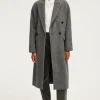 Manteau long à chevrons - LINE | Pablo Clearance