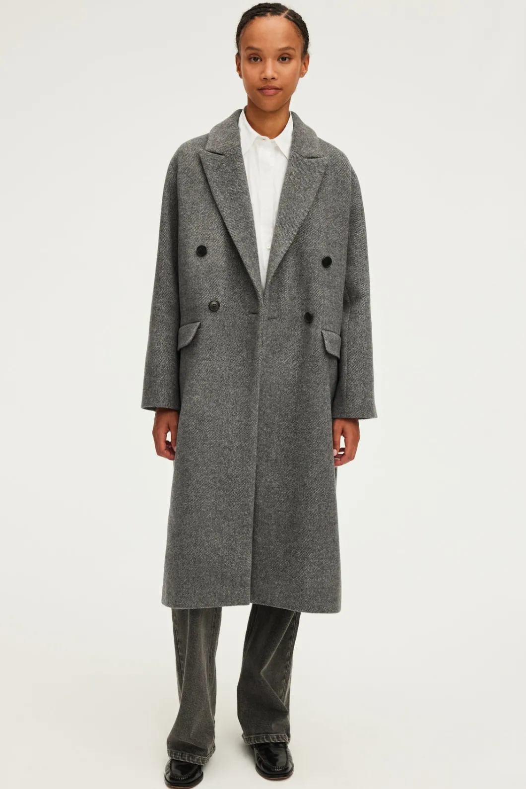Manteau long à chevrons - LINE | Pablo Clearance