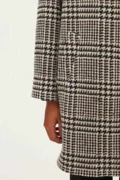Manteau mi-long à carreaux - LILOU | Pablo Best