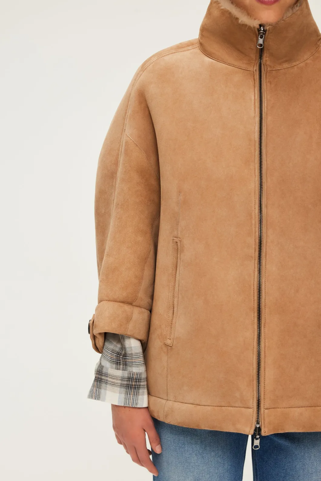 Manteau réversible en peau lainée - LYSA | Pablo Outlet