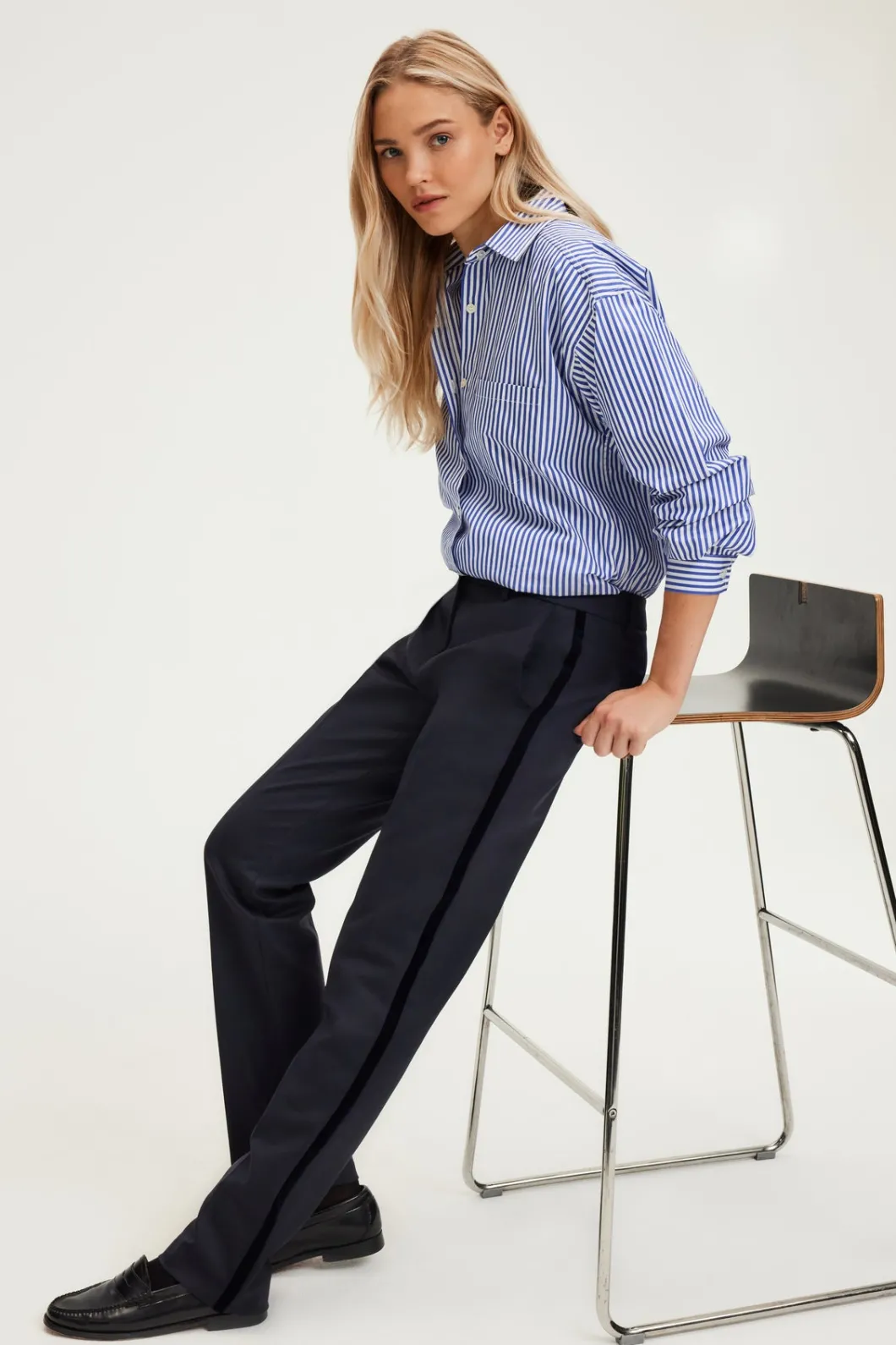Pantalon à bande de velours - NIHELLE | Pablo Shop
