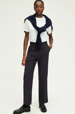 Pantalon carotte à carreaux - NOUHA | Pablo Sale